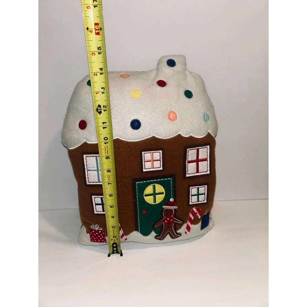 Wondershop Gingerbread House Plush Reversible Polka Dot 2023 Holiday